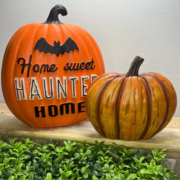 Halloween Fall Holiday Table Decor Resin Pumpkin, Skeleton,  Fake Book NEW - Picture 2 of 13